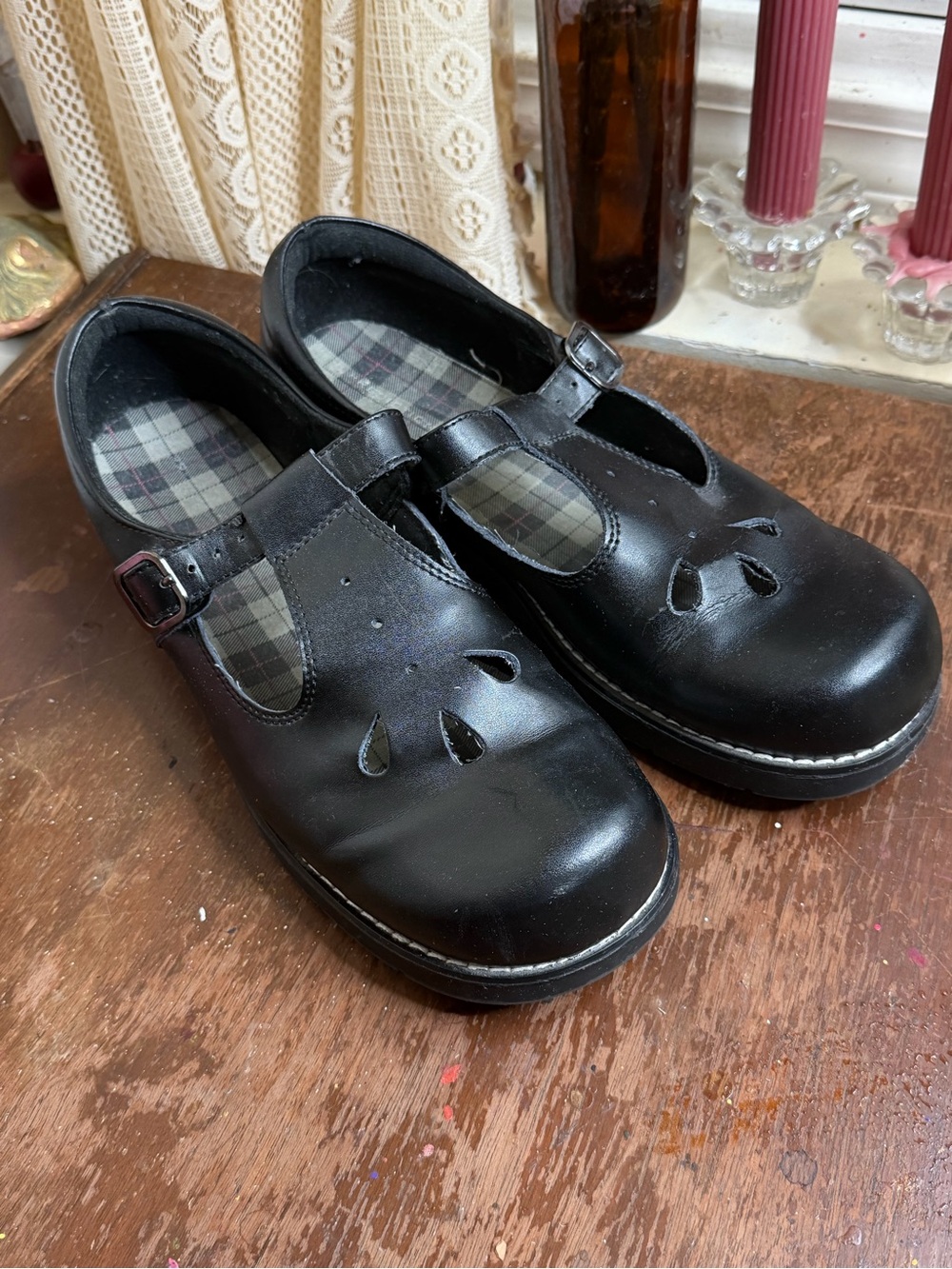 Predictions Black Mary Jane T-Strap Dress Shoes 11 size